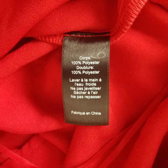 Lush Dress Womens Small Red Sleeveless Party Split Maxi Romper Halter Neck Zip - Picture 14 of 16